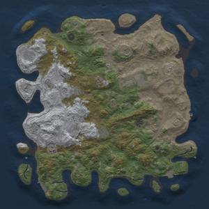 Thumbnail Rust Map: Procedural Map, Size: 4500, Seed: 317066913, 19 Monuments