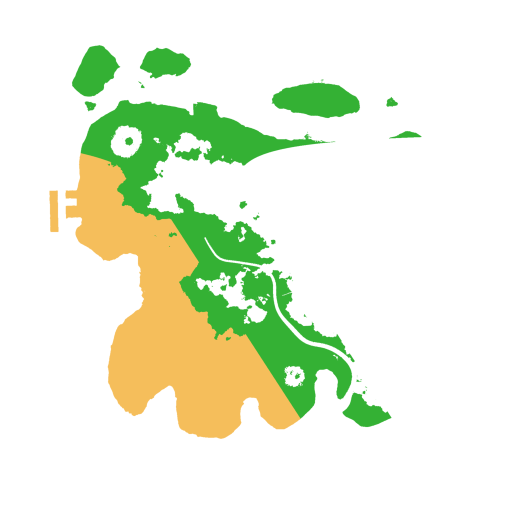 Biome Rust Map: Procedural Map, Size: 2500, Seed: 1739421141