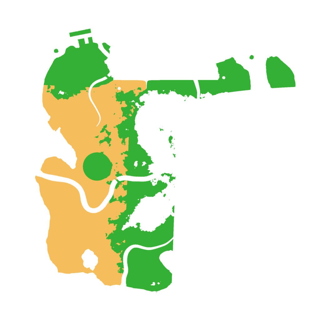 Biome Rust Map: Procedural Map, Size: 3000, Seed: 1353114915