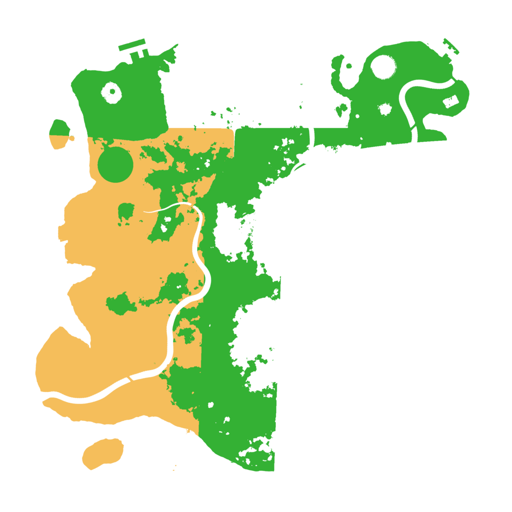 Biome Rust Map: Procedural Map, Size: 3800, Seed: 803983747