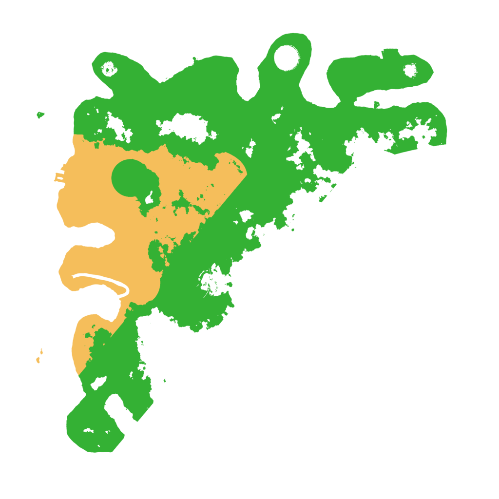 Biome Rust Map: Procedural Map, Size: 3500, Seed: 390579604