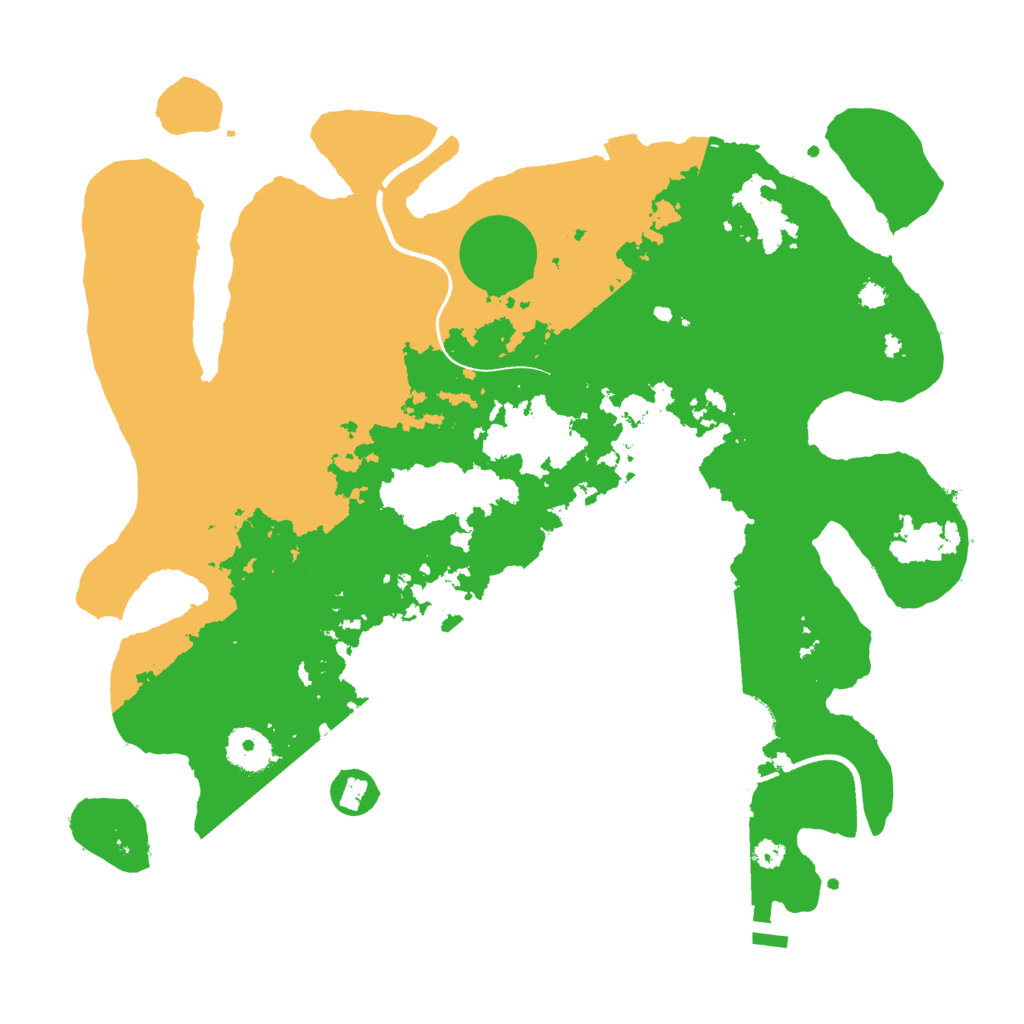 Biome Rust Map: Procedural Map, Size: 3500, Seed: 1401179969