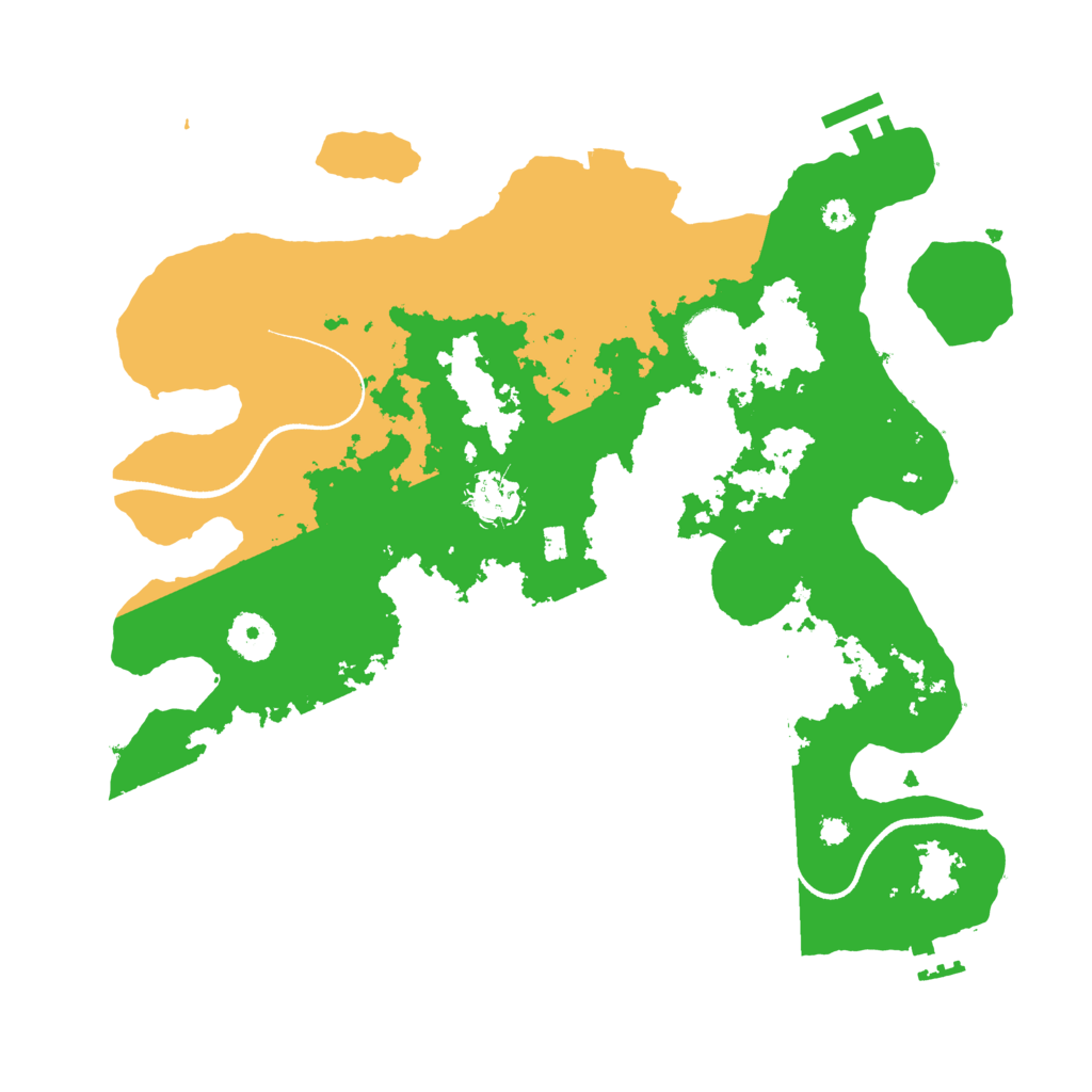 Biome Rust Map: Procedural Map, Size: 3500, Seed: 60424740