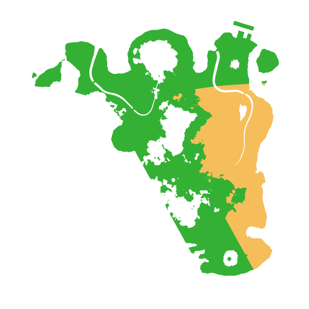 Biome Rust Map: Procedural Map, Size: 3000, Seed: 22355