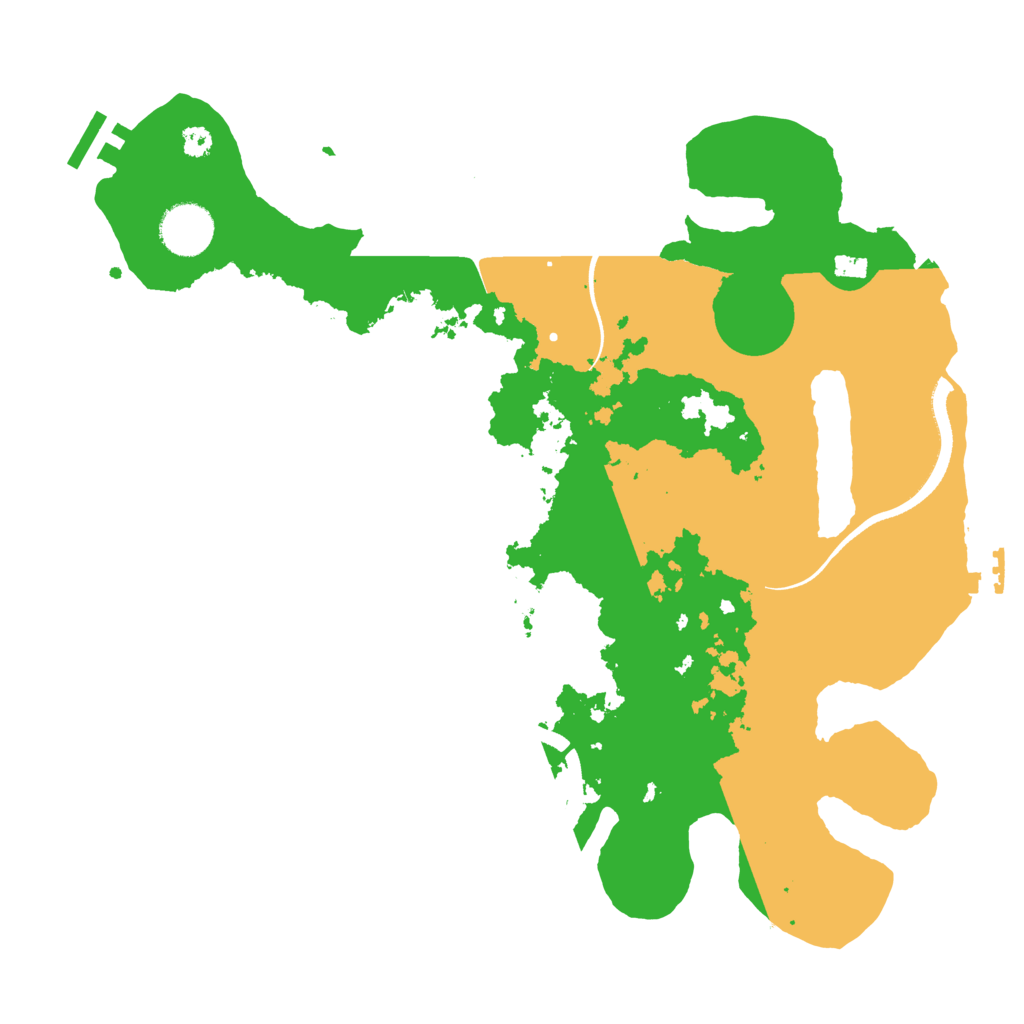 Biome Rust Map: Procedural Map, Size: 3400, Seed: 25412423