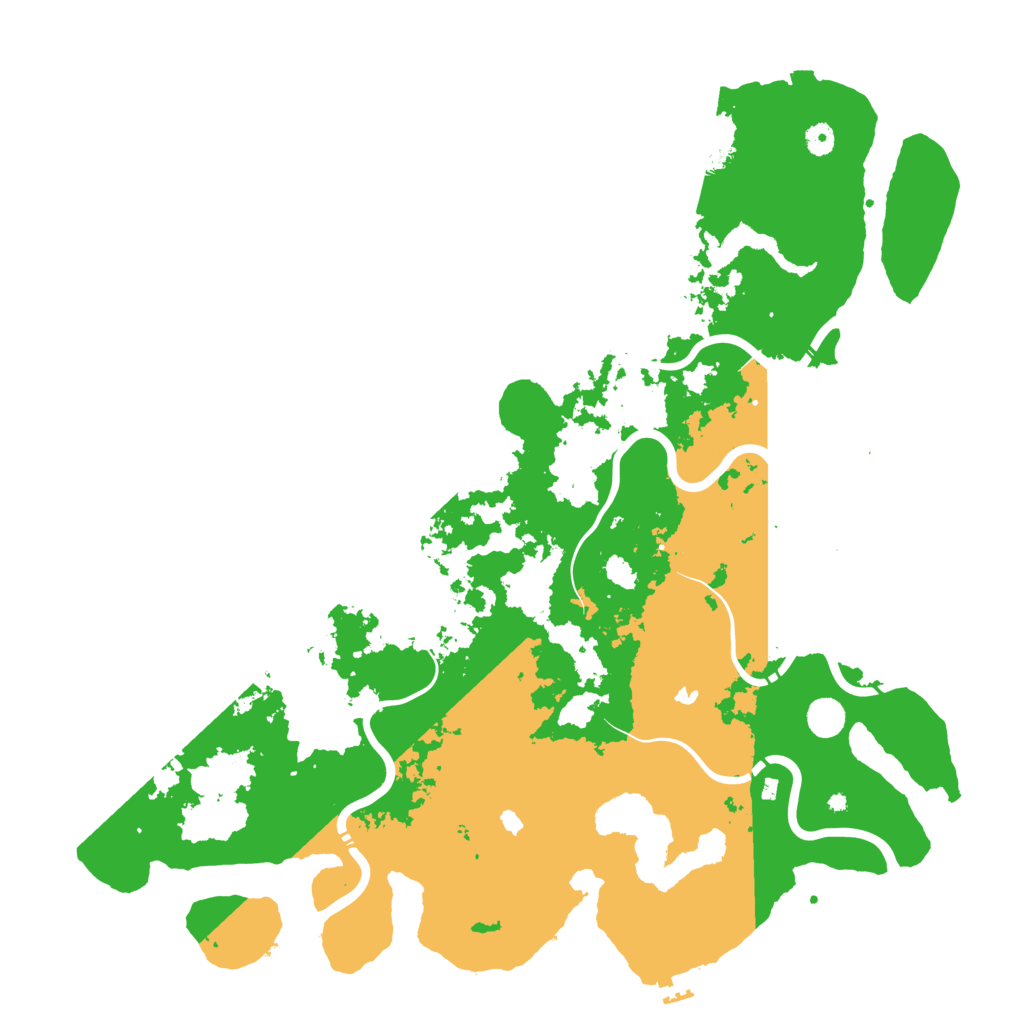 Biome Rust Map: Procedural Map, Size: 5000, Seed: 1192296