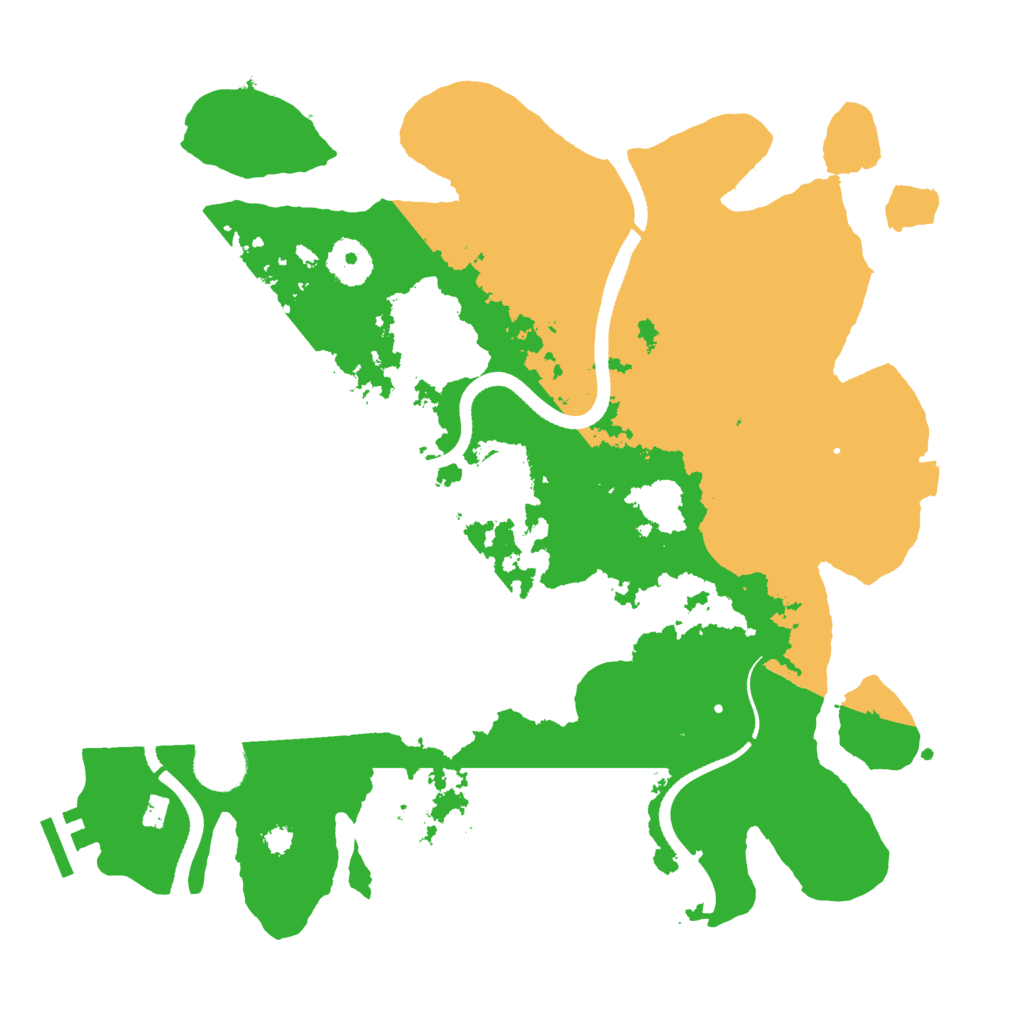 Biome Rust Map: Procedural Map, Size: 3400, Seed: 695870322