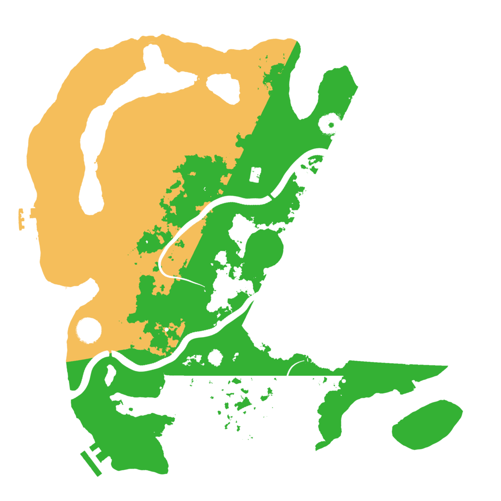 Biome Rust Map: Procedural Map, Size: 3500, Seed: 1759028416