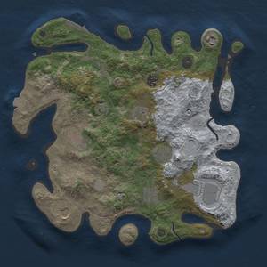 Thumbnail Rust Map: Procedural Map, Size: 3500, Seed: 1708, 15 Monuments