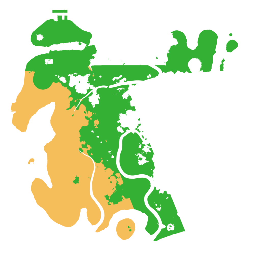 Biome Rust Map: Procedural Map, Size: 3500, Seed: 1708