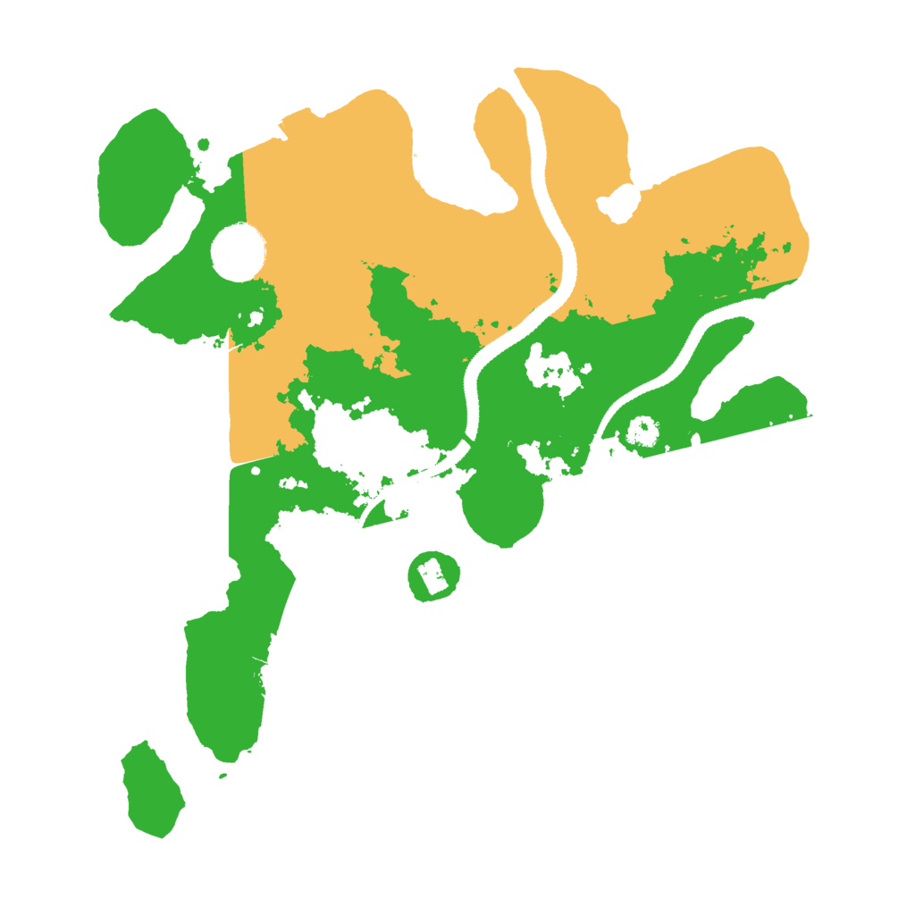 Biome Rust Map: Procedural Map, Size: 3000, Seed: 1200883866