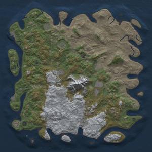 Thumbnail Rust Map: Procedural Map, Size: 5000, Seed: 36231847, 19 Monuments