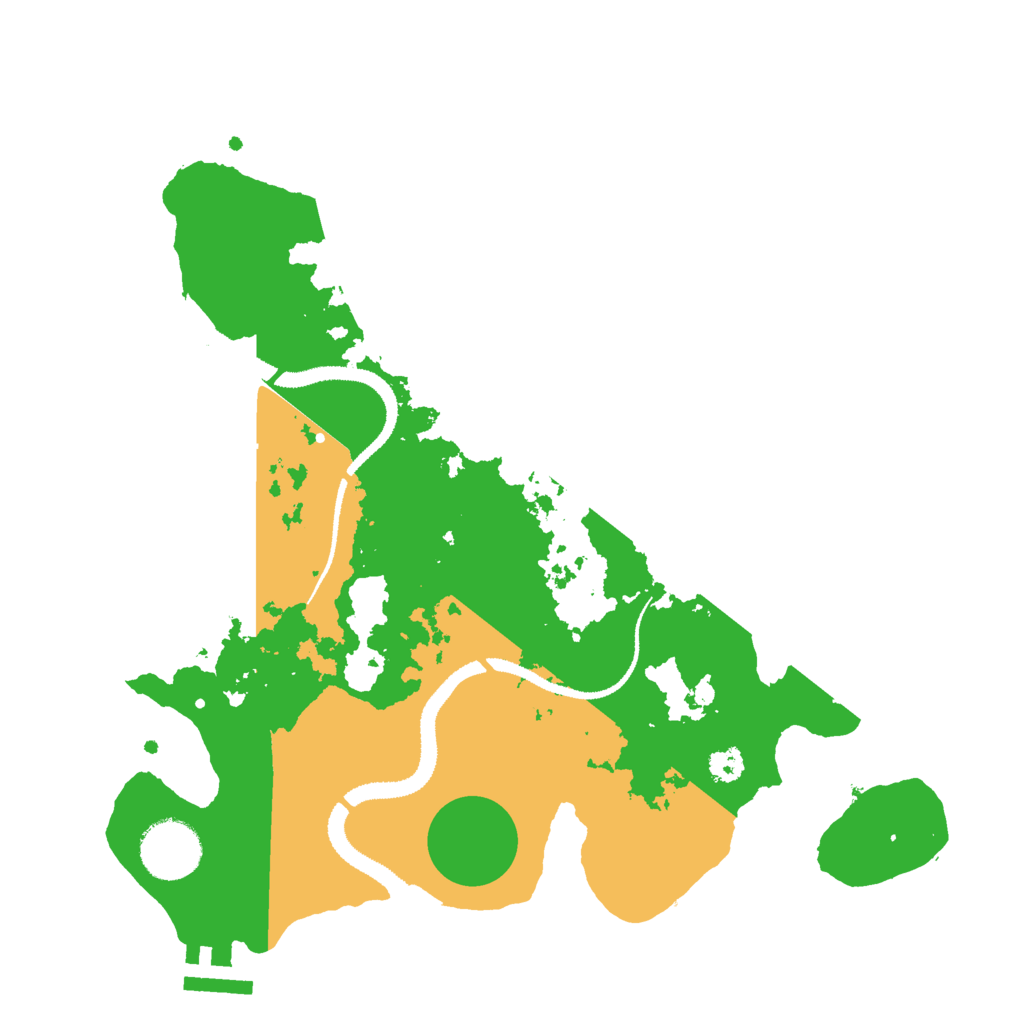 Biome Rust Map: Procedural Map, Size: 3000, Seed: 7523