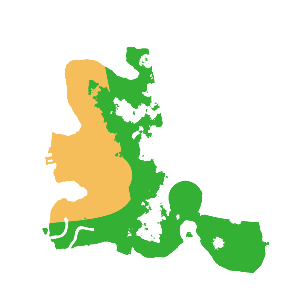 Biome Rust Map: Procedural Map, Size: 2400, Seed: 1878410605
