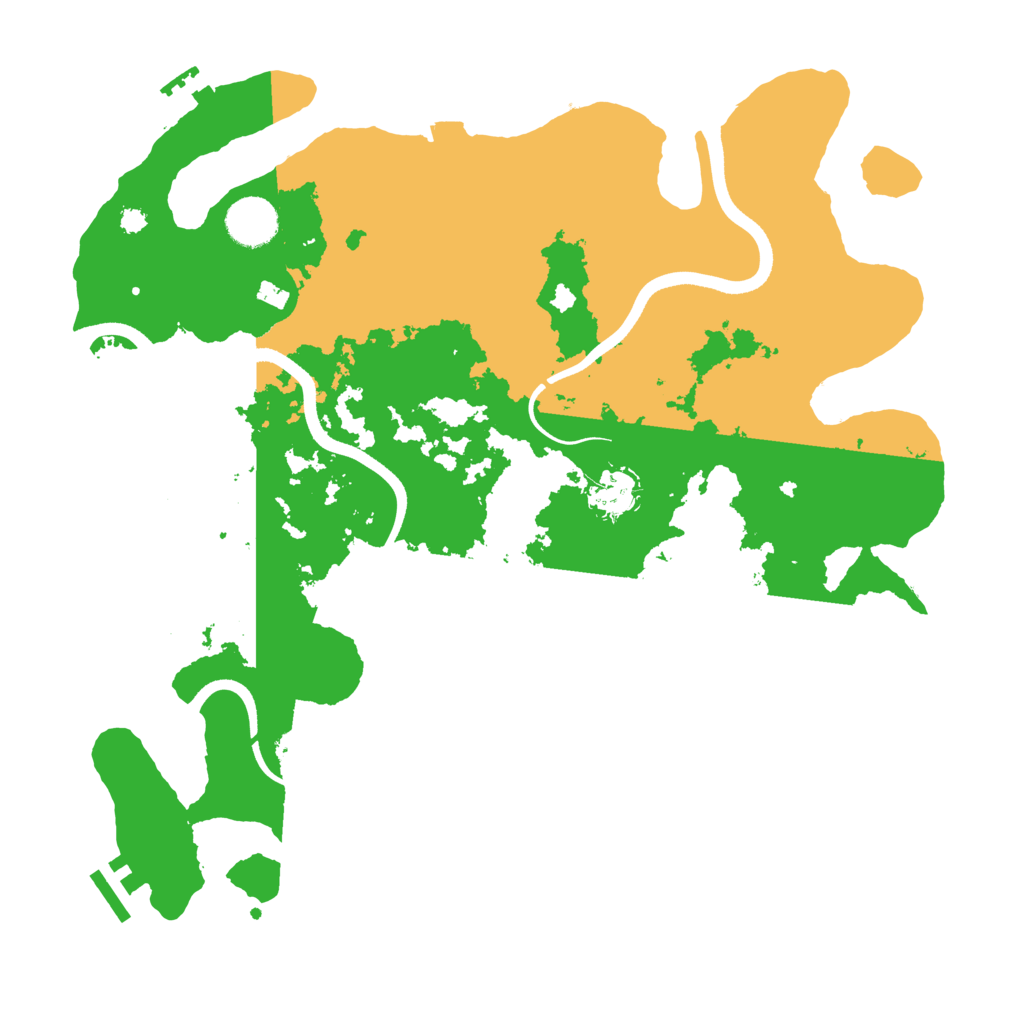 Biome Rust Map: Procedural Map, Size: 3600, Seed: 109072604