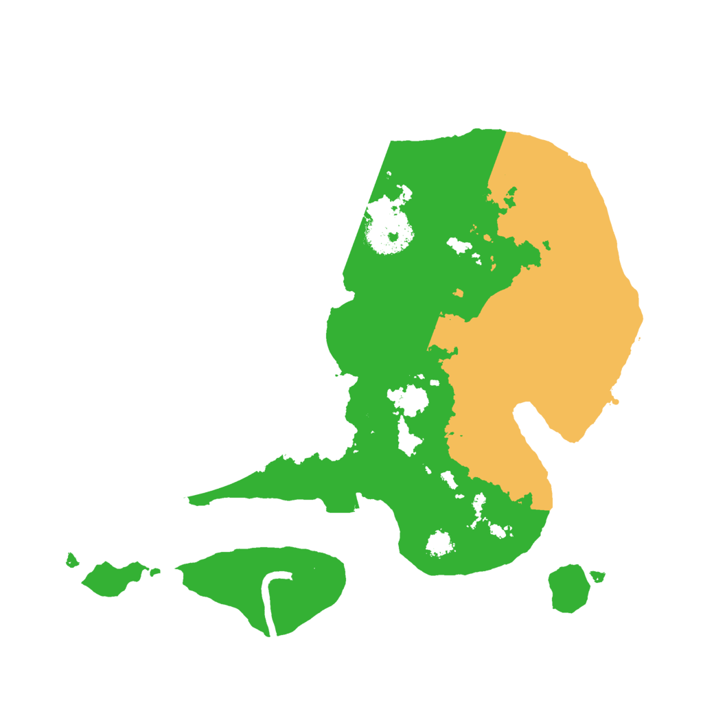 Biome Rust Map: Procedural Map, Size: 2500, Seed: 632861879