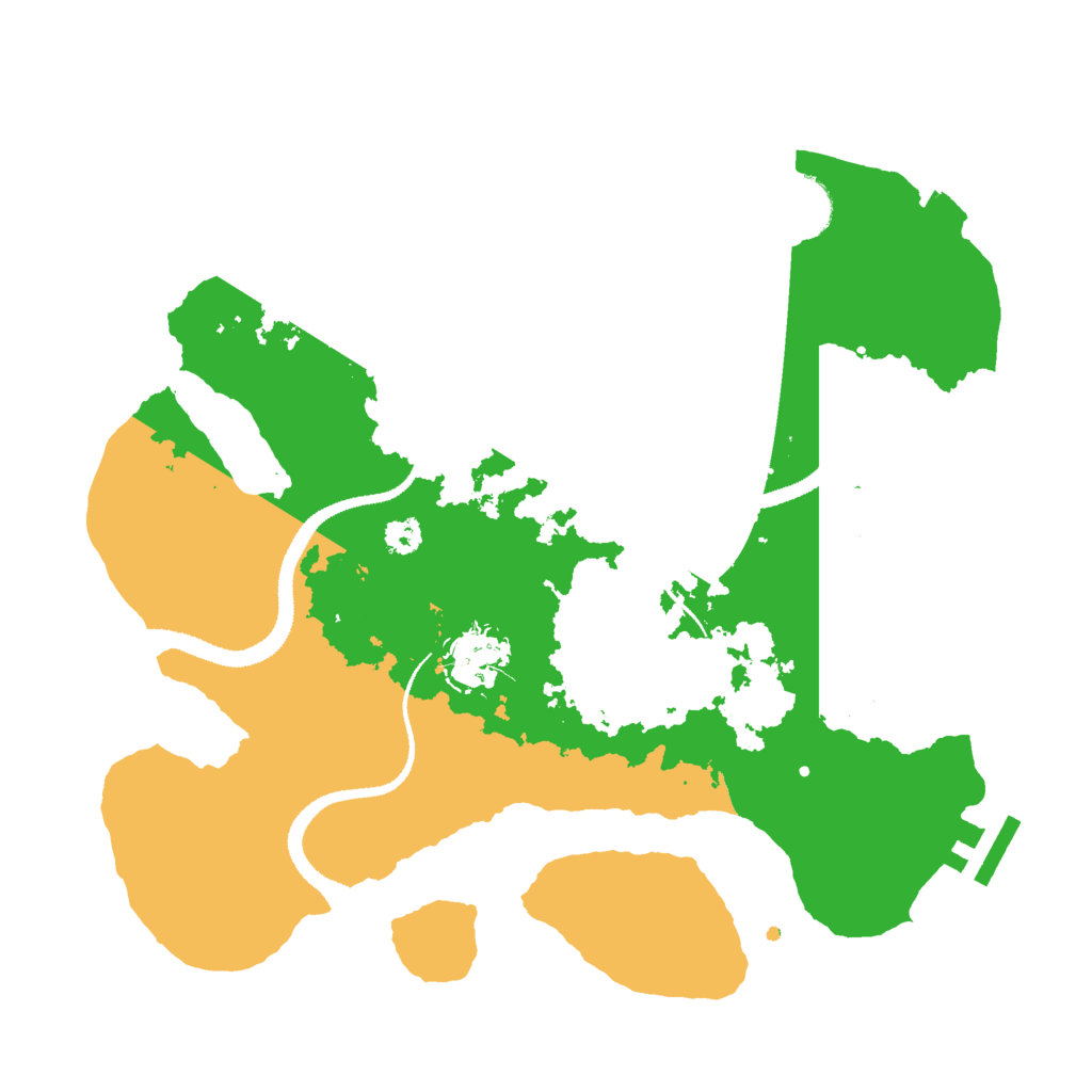 Biome Rust Map: Procedural Map, Size: 3000, Seed: 1584