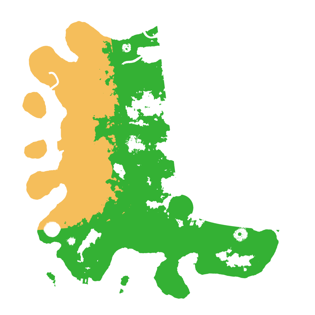 Biome Rust Map: Procedural Map, Size: 3600, Seed: 557397623