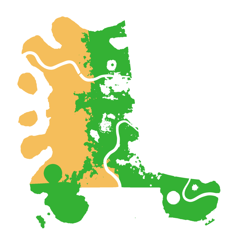 Biome Rust Map: Procedural Map, Size: 3600, Seed: 557397623