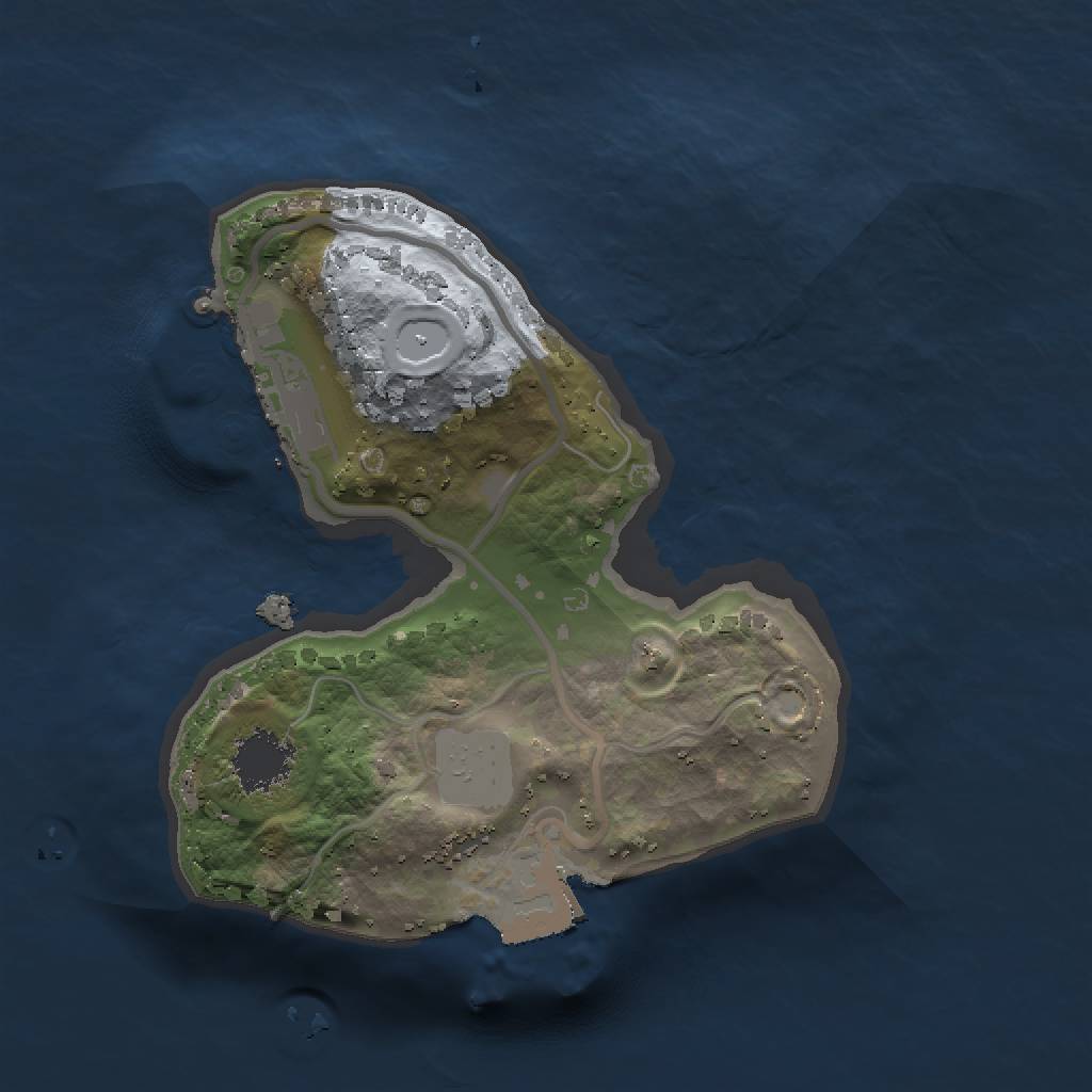 Rust Map: Procedural Map, Size: 1500, Seed: 1603678453, 4 Monuments