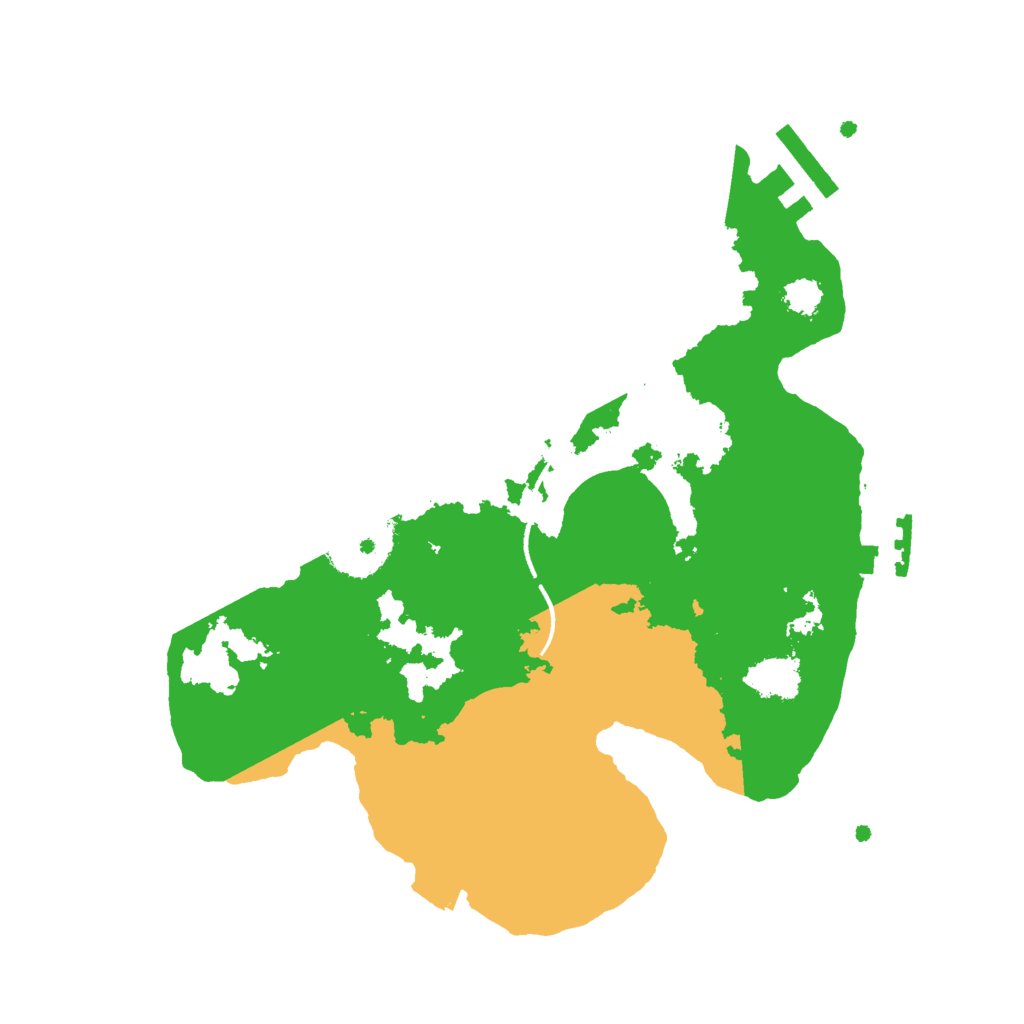 Biome Rust Map: Procedural Map, Size: 2500, Seed: 1703716549