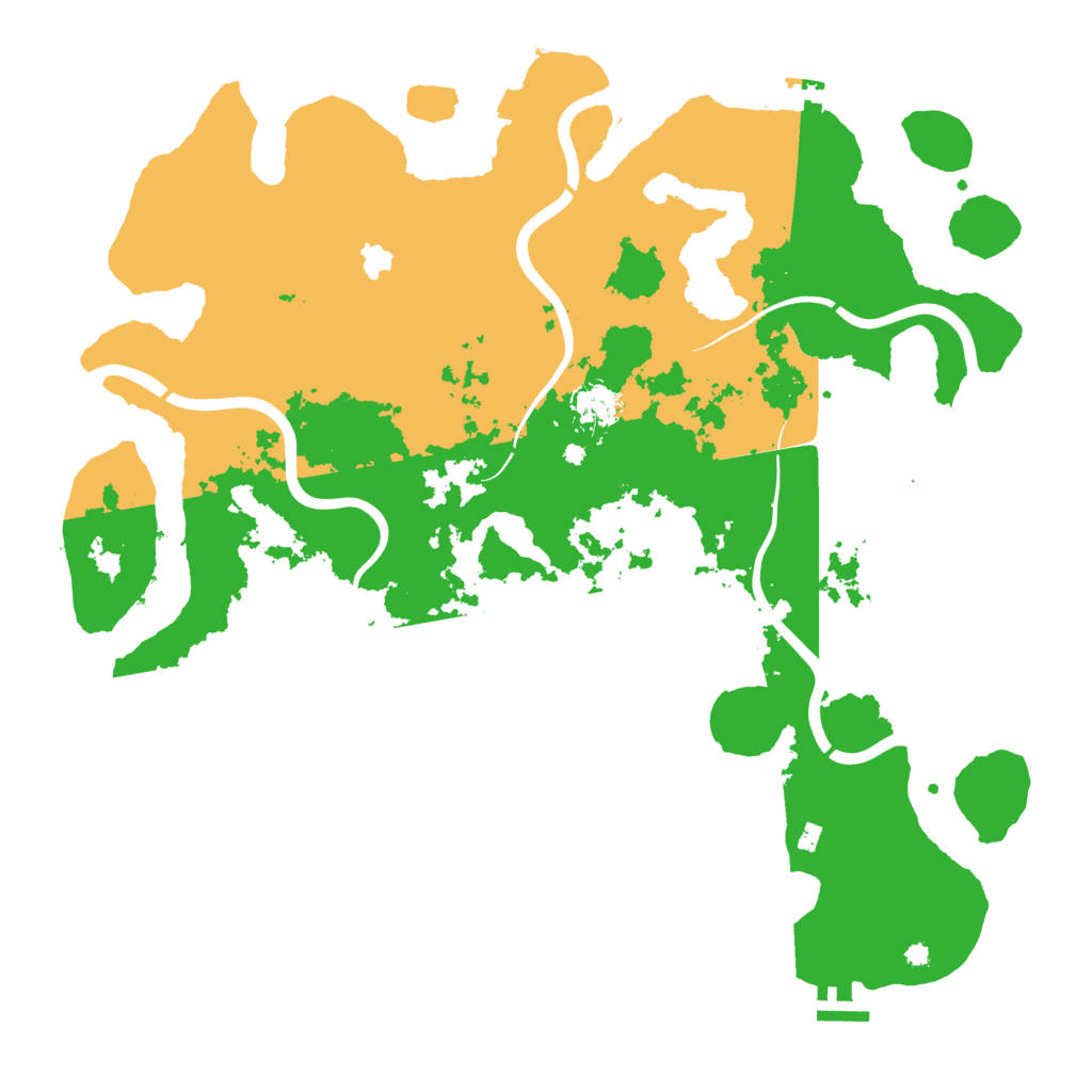 Biome Rust Map: Procedural Map, Size: 4200, Seed: 92011385