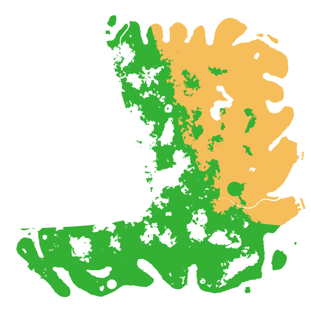 Biome Rust Map: Procedural Map, Size: 5678, Seed: 50666
