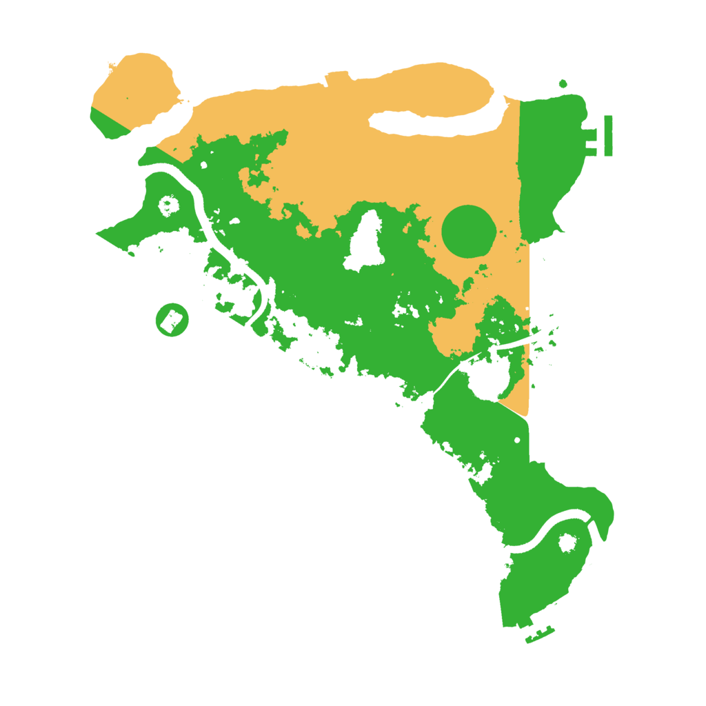 Biome Rust Map: Procedural Map, Size: 3500, Seed: 1239305343