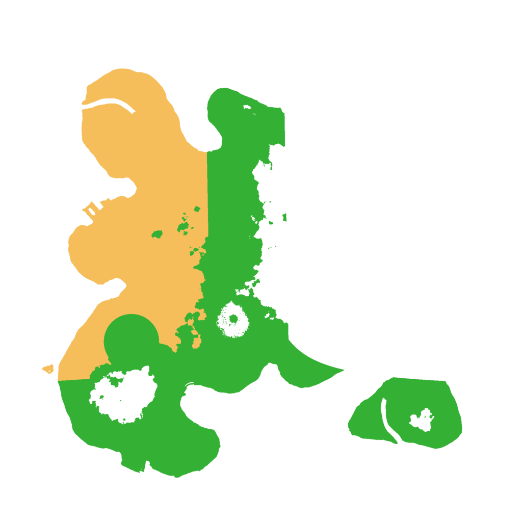 Biome Rust Map: Procedural Map, Size: 2500, Seed: 2147483644