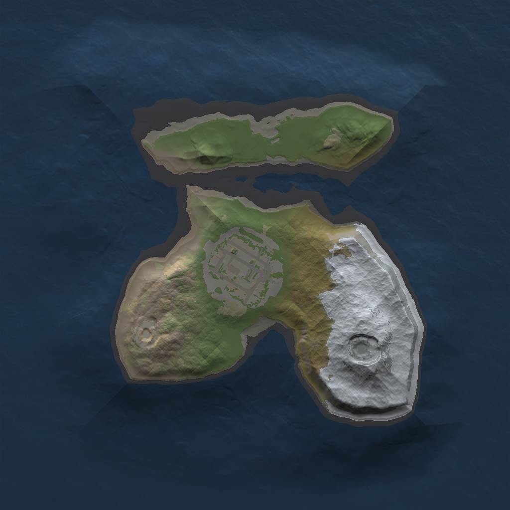 Rust Map: Barren, Size: 1500, Seed: 157207881, 3 Monuments