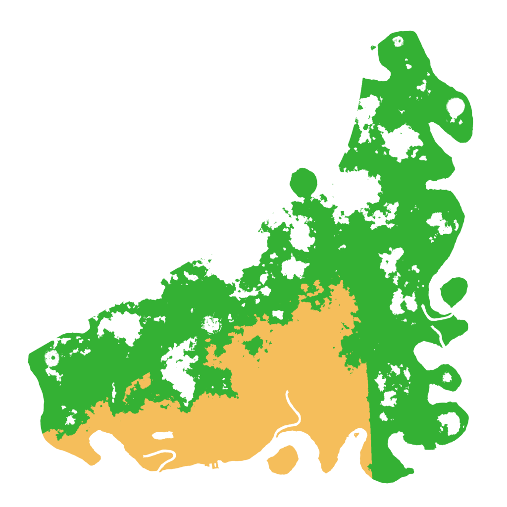 Biome Rust Map: Procedural Map, Size: 5000, Seed: 713507007