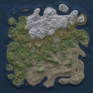 Thumbnail Rust Map: Procedural Map, Size: 4500, Seed: 424869051, 19 Monuments