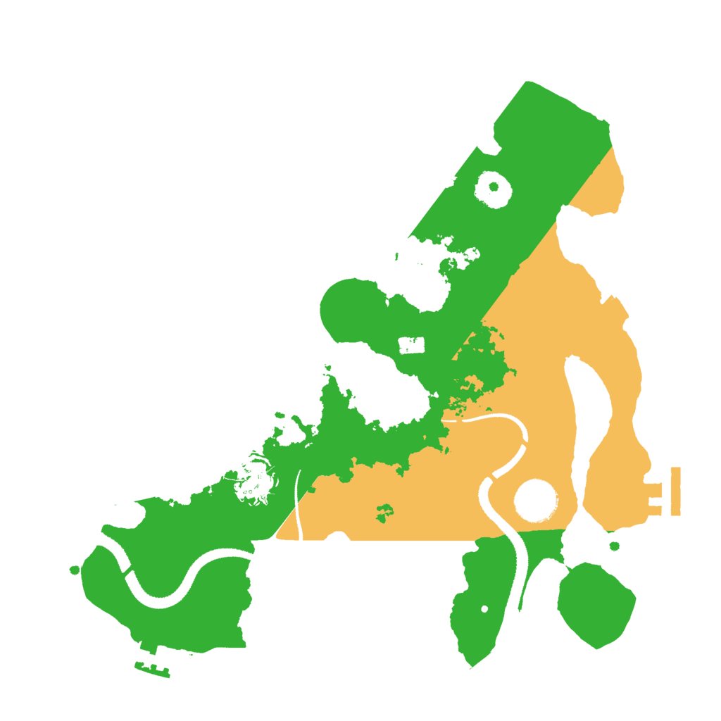 Biome Rust Map: Procedural Map, Size: 3000, Seed: 12501