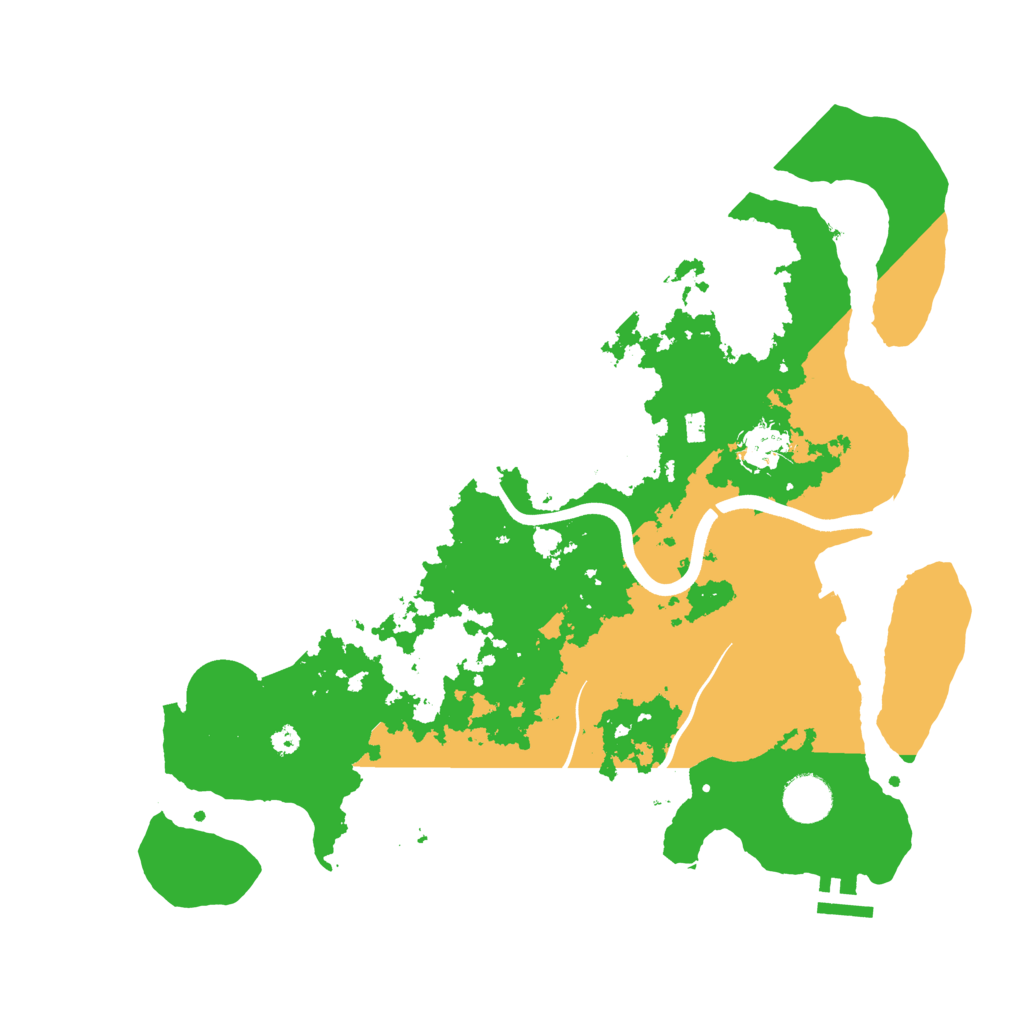 Biome Rust Map: Procedural Map, Size: 3700, Seed: 609769919