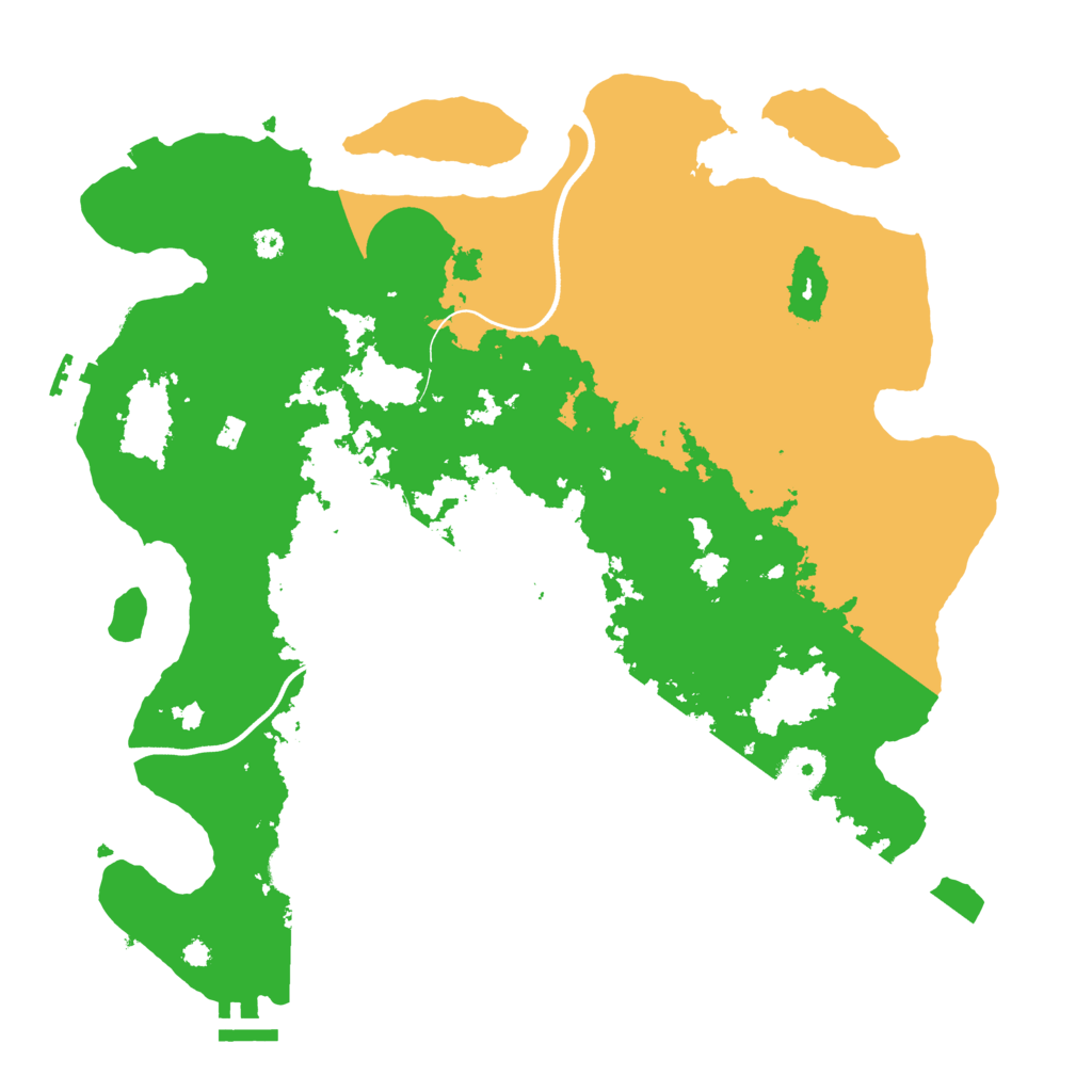 Biome Rust Map: Procedural Map, Size: 3700, Seed: 1295875847