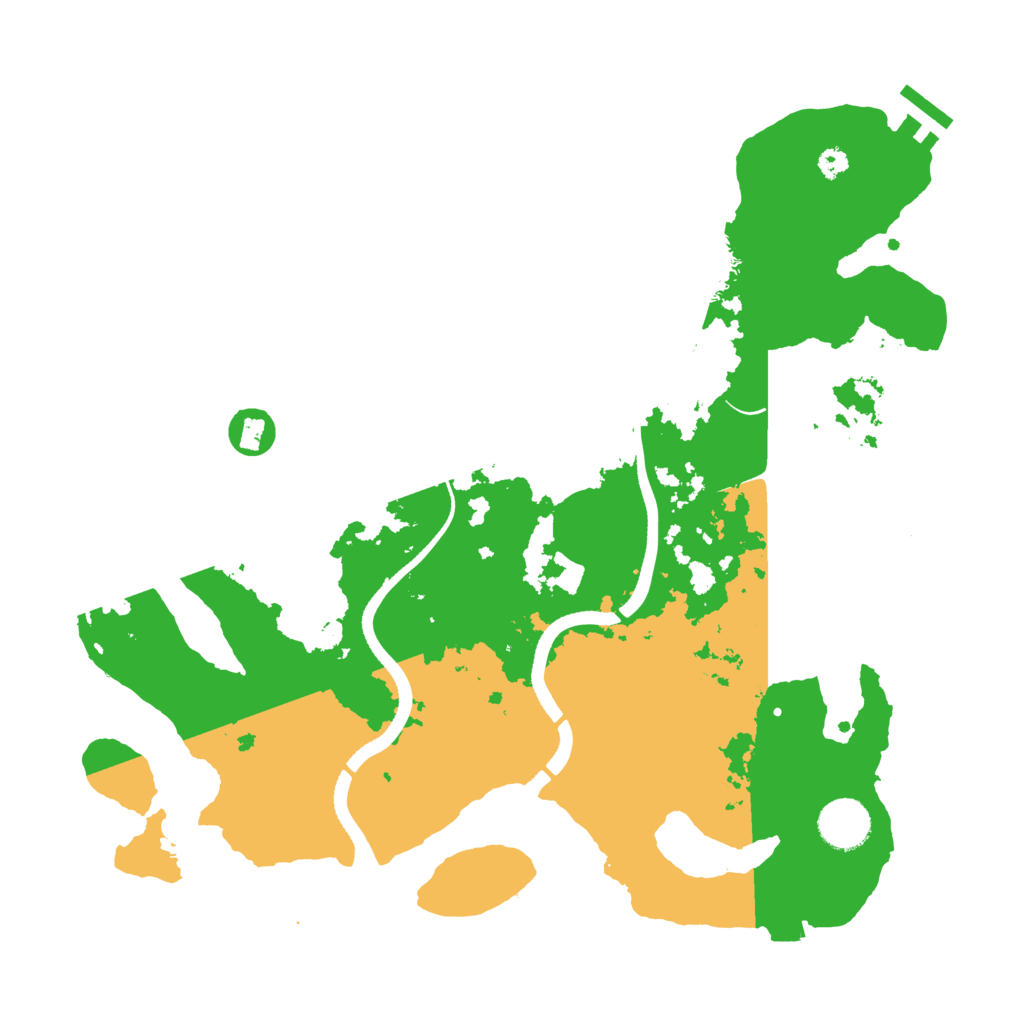 Biome Rust Map: Procedural Map, Size: 3500, Seed: 634064753