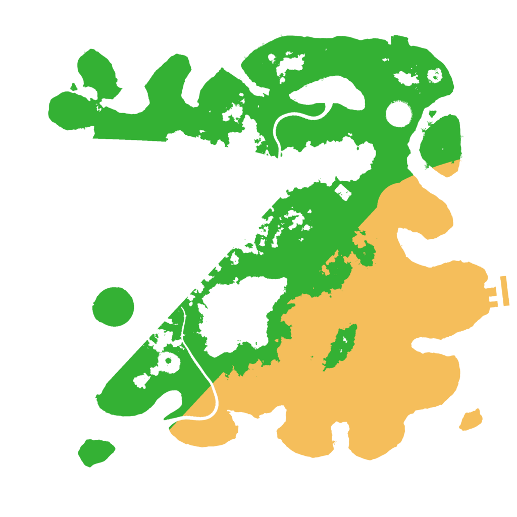 Biome Rust Map: Procedural Map, Size: 3500, Seed: 1969207666