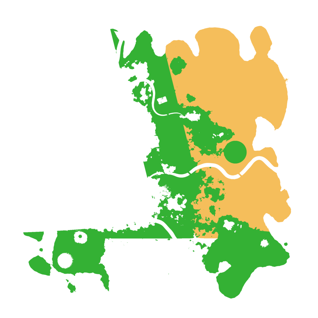 Biome Rust Map: Procedural Map, Size: 3700, Seed: 1345016690