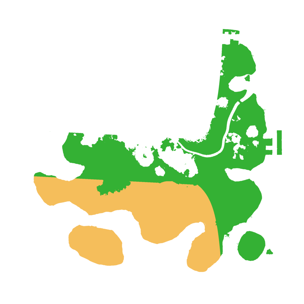 Biome Rust Map: Procedural Map, Size: 2500, Seed: 23495872