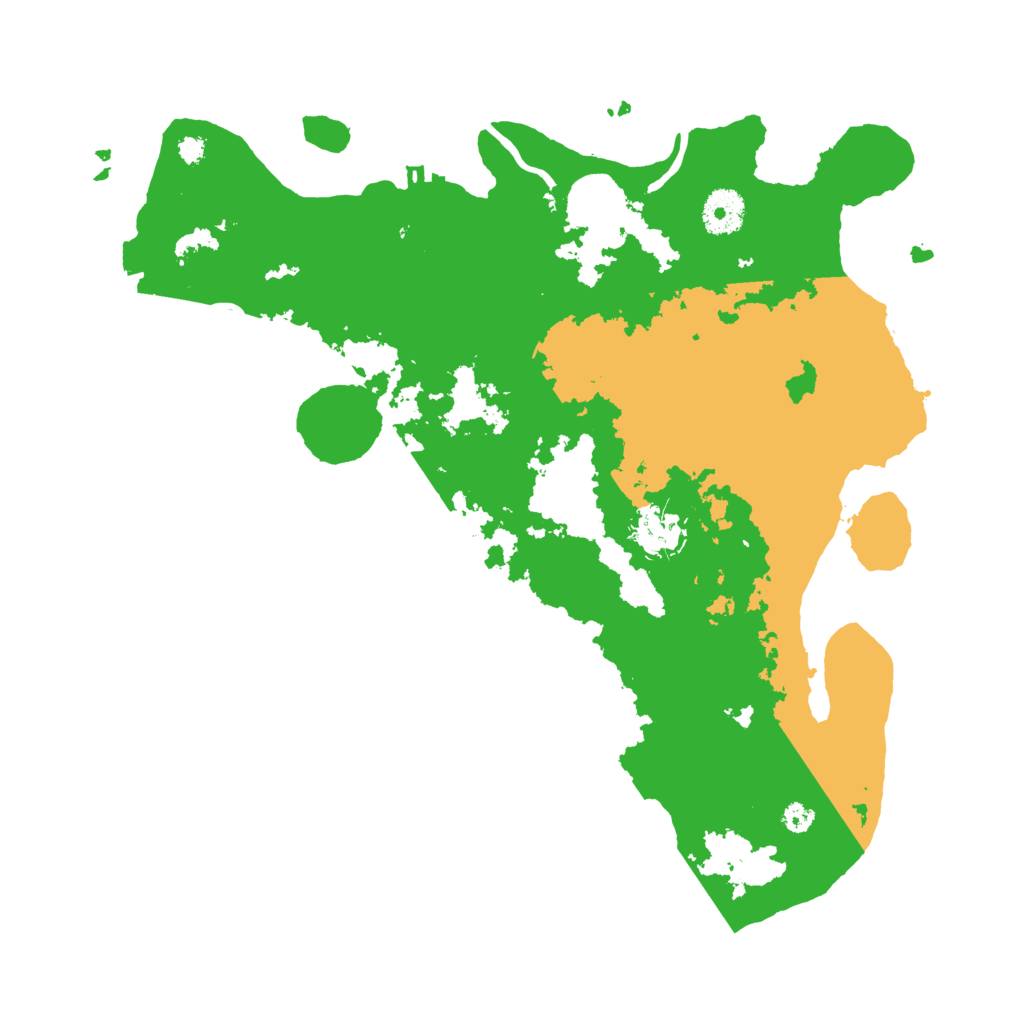 Biome Rust Map: Procedural Map, Size: 3500, Seed: 74747127