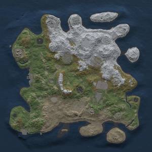 Thumbnail Rust Map: Procedural Map, Size: 3500, Seed: 617048723, 14 Monuments