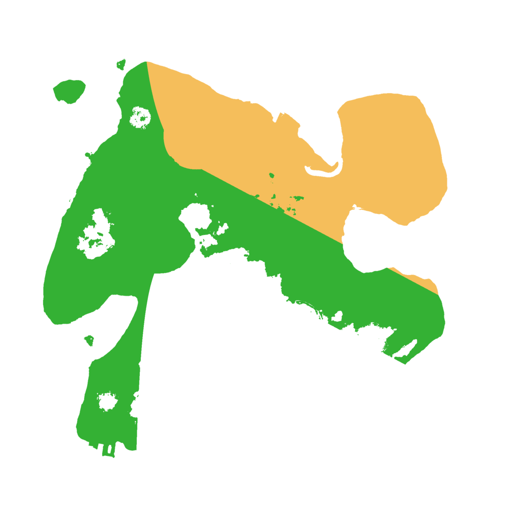 Biome Rust Map: Procedural Map, Size: 2500, Seed: 876748428