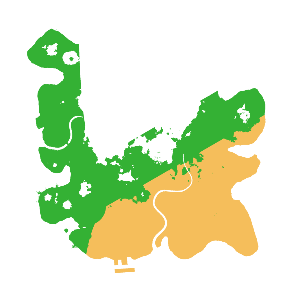 Biome Rust Map: Procedural Map, Size: 3000, Seed: 1256395886