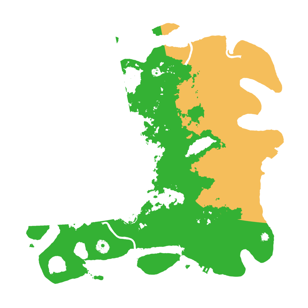 Biome Rust Map: Procedural Map, Size: 3500, Seed: 121925932