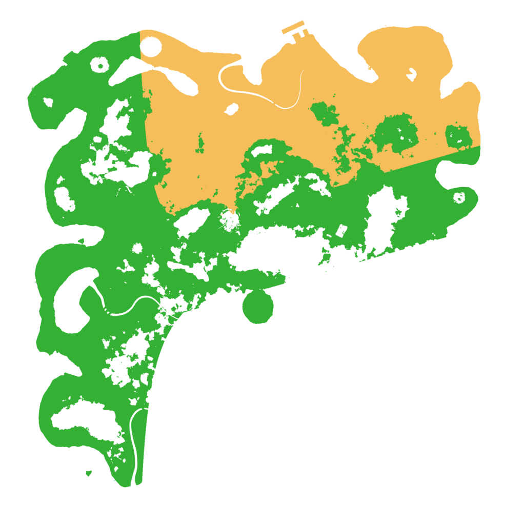 Biome Rust Map: Procedural Map, Size: 4500, Seed: 8684374