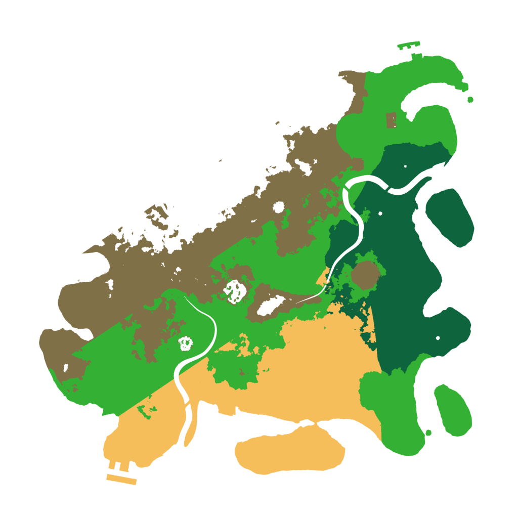 Biome Rust Map: Procedural Map, Size: 3500, Seed: 297711872
