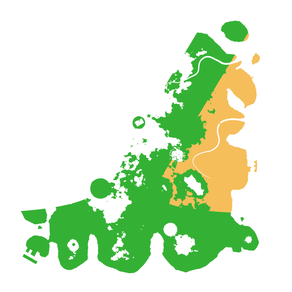 Biome Rust Map: Procedural Map, Size: 3800, Seed: 564757