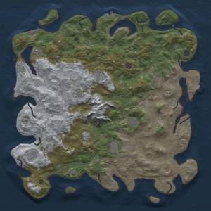 Thumbnail Rust Map: Procedural Map, Size: 5000, Seed: 159900026, 19 Monuments