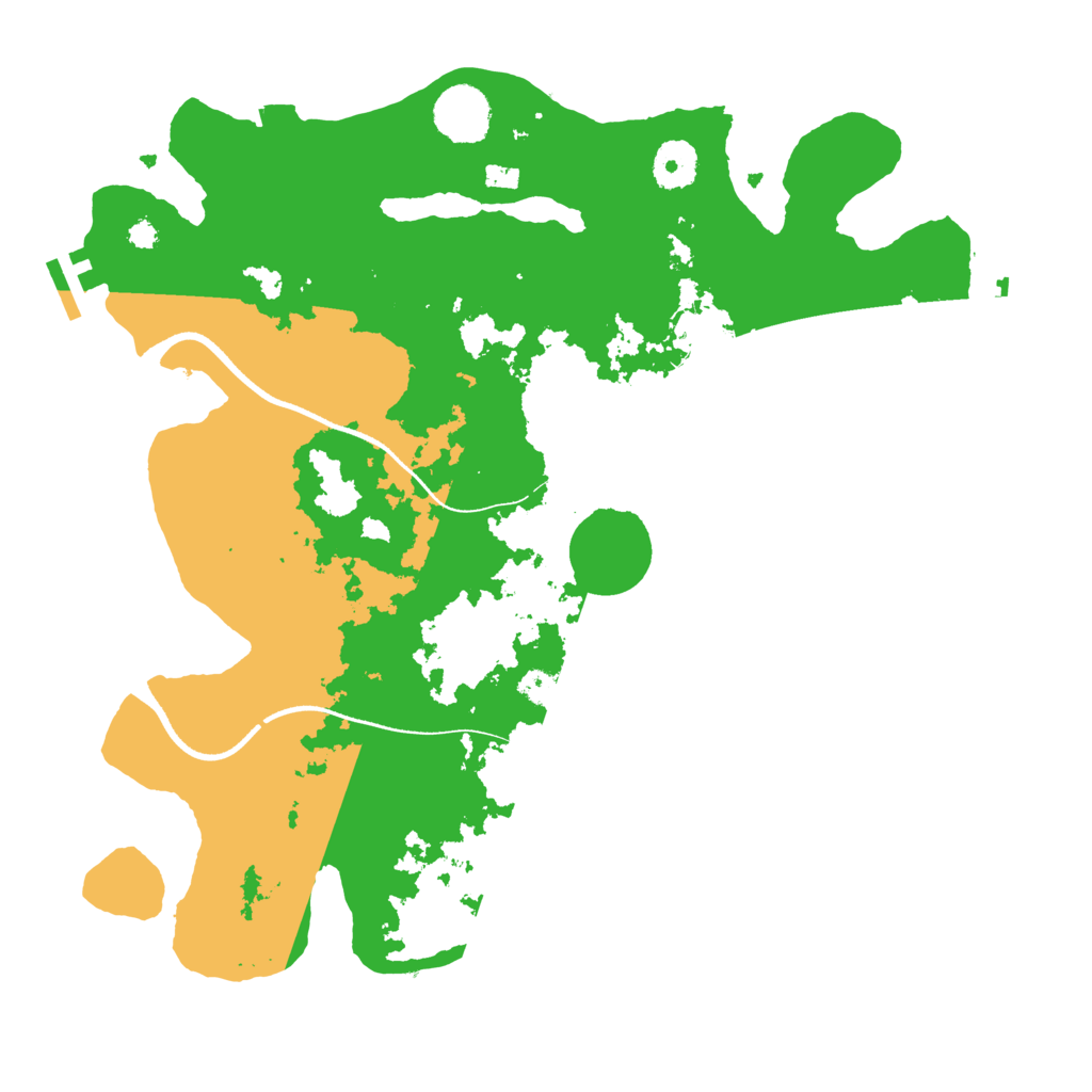 Biome Rust Map: Procedural Map, Size: 3500, Seed: 998183727
