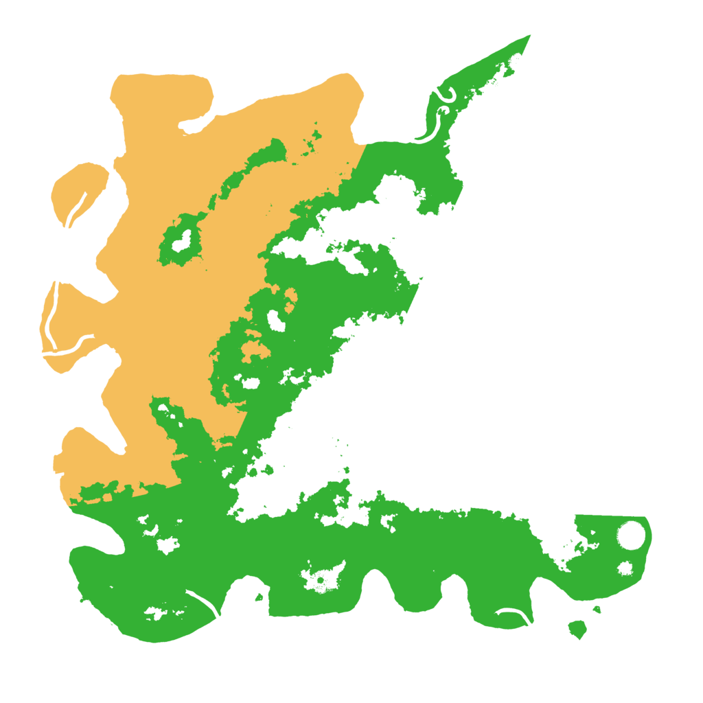 Biome Rust Map: Procedural Map, Size: 4399, Seed: 25